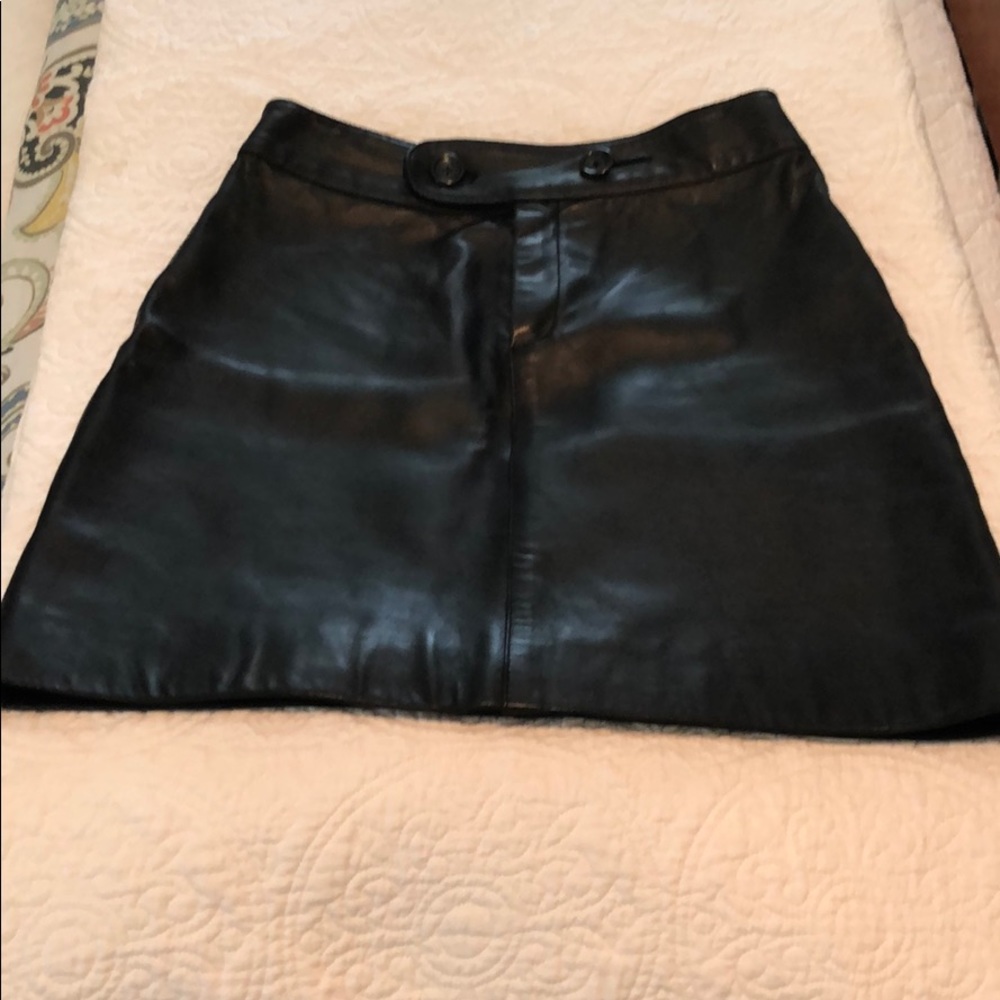Genuine Leather Skirt
